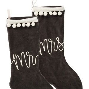 NEW Primitives by Kathy Mr. & Mrs. Velvet Stocking Set